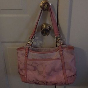 Pink coach purse